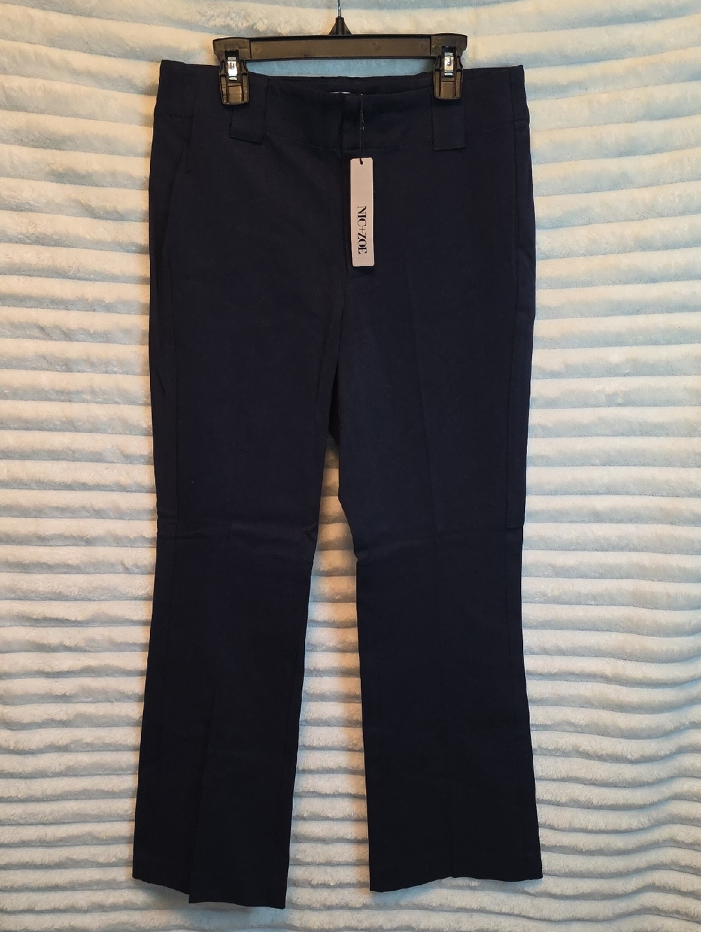 0217 NIC+ZOE Navy Dress Pants - Straight Leg;‎ Size 6